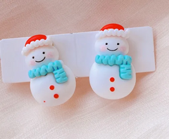 Muñeco de nieve / broche clip 