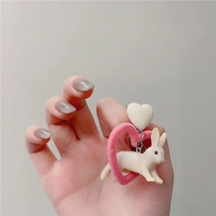Conejo y corazón terciopelo