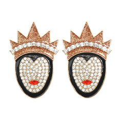 Aretes Villanas disney con incrustación - comprar en línea