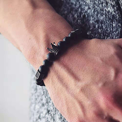 Pulseras para caballero corona Rey