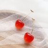 Aretes cerezas grandes