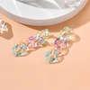 Aretes cadena pastel acrílico