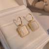 Aretes cubo perla Poste de plata .925