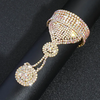 Pulseras con anillo extravagante