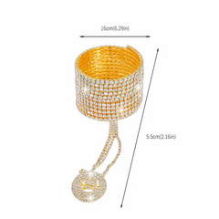 Pulseras con anillo extravagante en internet