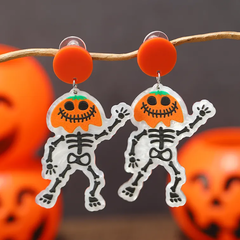 Esqueleto calabaza poste de plata .925