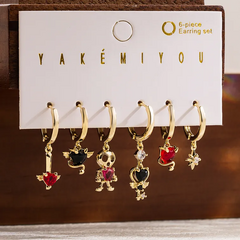 Set de Halloween 2 chapa de oro