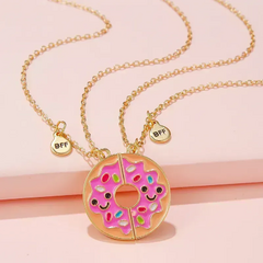 Collares donut amigas con imán