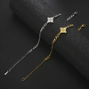 Pulsera nudo de bruja, acero inoxidable