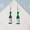 Botella Soju aretes