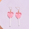 Paleta corazón rosa