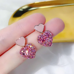 Corazones rosas