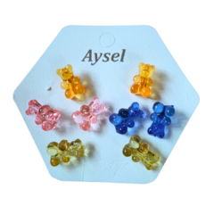 Aretes Panditas Set de 4 pares