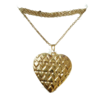 Collar corazón relicario acero inoxidable