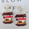Aretes Nutella Poste de plata .925
