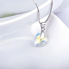 Collar corazón tornasol pequeño