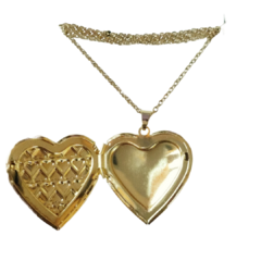 Collar corazón relicario acero inoxidable - comprar en línea