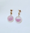 Aretes lila acrílico