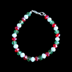 Pulsera tricolor cristales