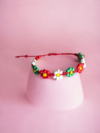 Pulsera tricolor flores