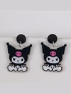 Aretes Kuromi poste de plata .925