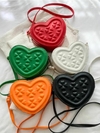 Bolso corazón con tréboles crossbody