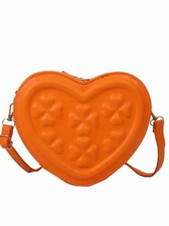 Bolso corazón con tréboles crossbody - tienda en línea