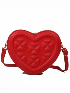Bolso corazón con tréboles crossbody en internet