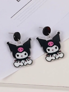 Aretes Kuromi poste de plata .925 - comprar en línea