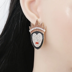 Aretes Villanas disney con incrustación en internet