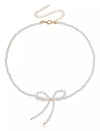 Collar moño cristal transparente