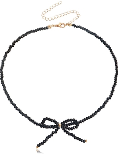 Collar moño negro