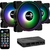 Kit 3 Coolers Aerocool Saturn 12 Pro ARGB + Hub + Controle - loja online