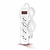 Filtro De Linha Circuit Breaker 4 Tomadas Pp 3x0,75 1m 249 Branco