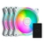 Fan/cooler Para Gabinete Cooler Master Masterfan Mf120 Halo - Rgb - 120mm - 3 Unidades - Branco