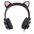 Fone De Ouvido Headset Vinik Kitty Ear - Orelha De Gato Preto Com Microfone Cabo 1.2m Plug P2 Estereo P3 na internet