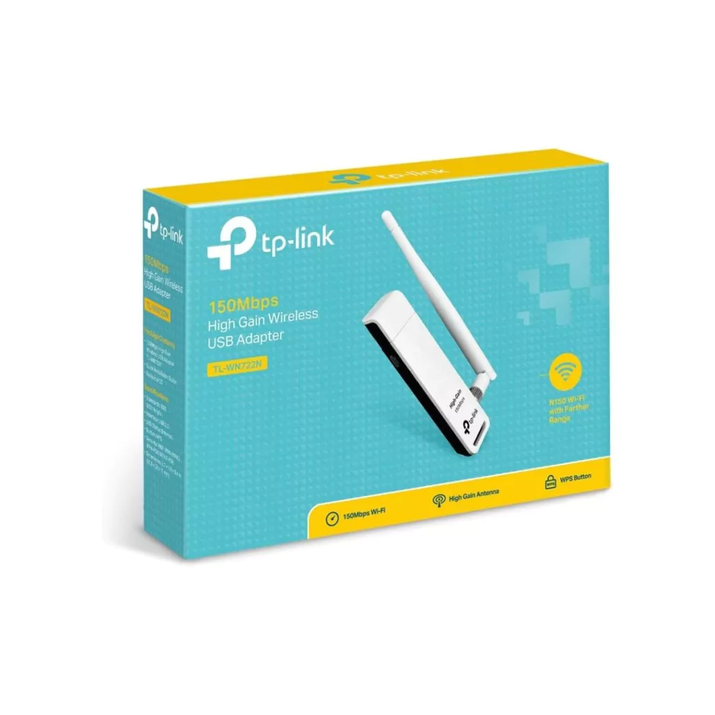 Adaptador de red inalámbrica USB TP-Link TL-WN722N,