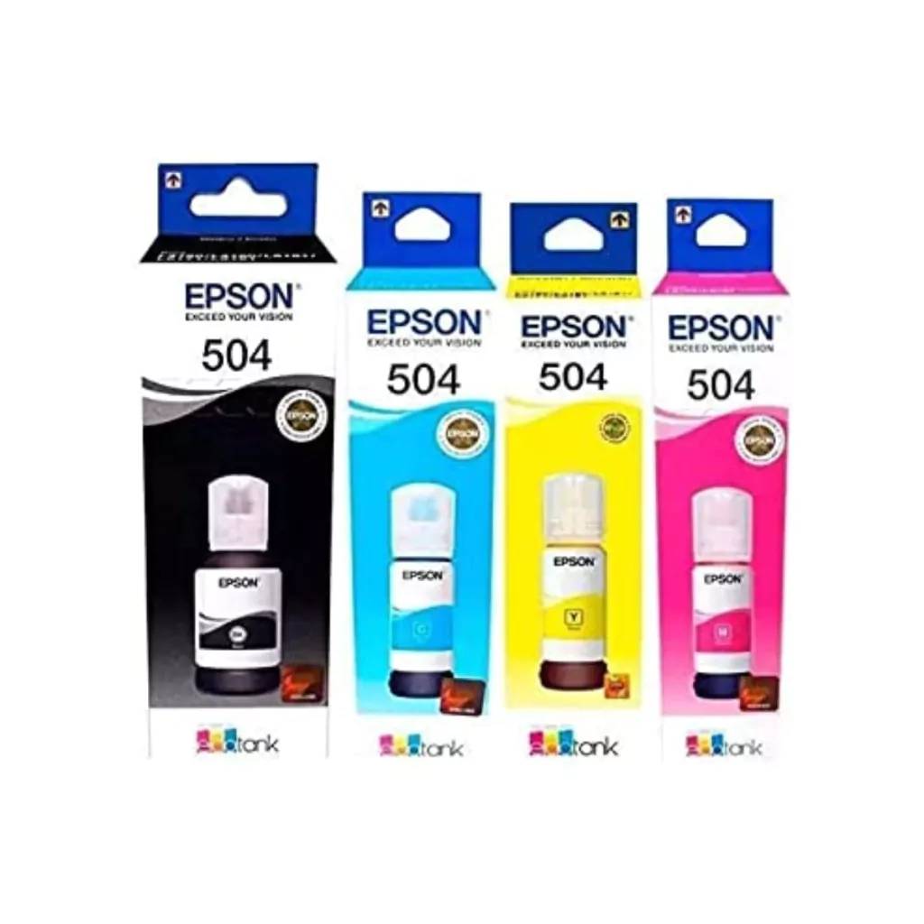 Tintas Epson T504 EcoTank Tinta Continua