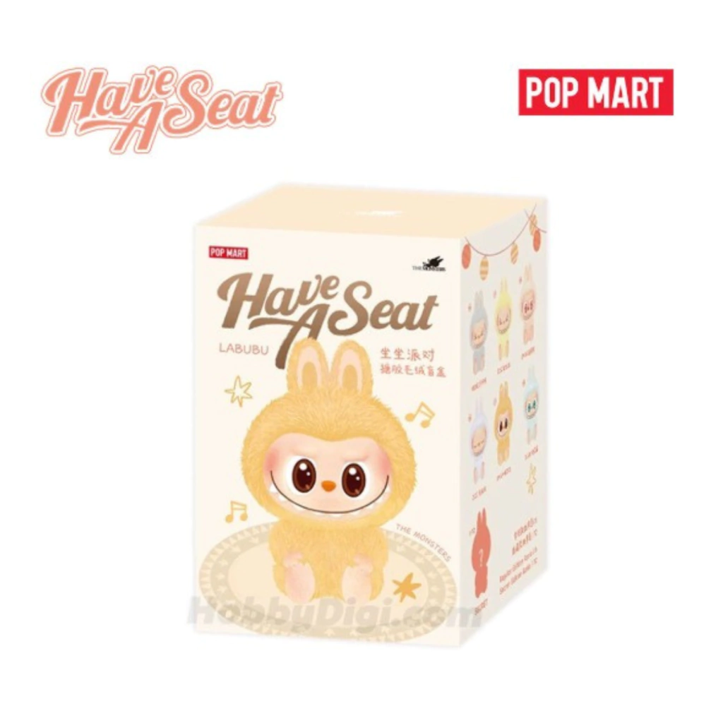 Pop Mart Pendant Blind Box - The Monsters Labubu Have A Seat Series (Original Box of 6 Different Model)