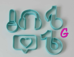 Kit de Cortadores Tik Tok 2 - A Boleria Store