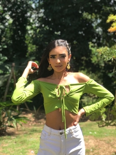 Cropped Canelado Suelen - loja online