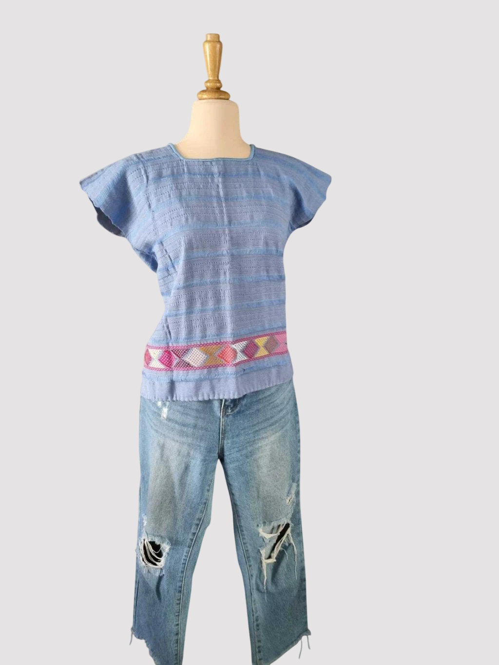 Huipilillo El Alma de Pantelhó Hecha Blusa. Arte para Vestir