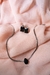 Conjunto Choker e Brinco Preto - loja online