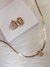 Conjunto Choker e Brinco Rosê Light - comprar online