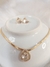 Conjunto Choker Zircônia Cristal Dourado na internet