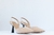 Scarpin slingback nude verniz