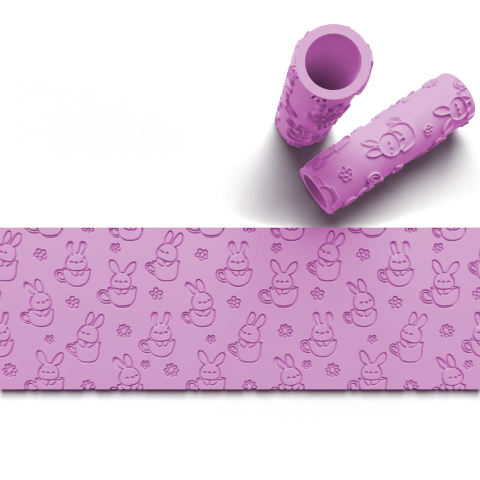 Rodillo Conejos Tazas Stamp - comprar online