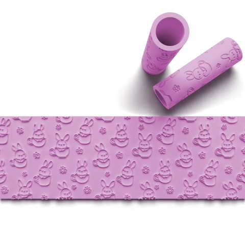 Rodillo Conejos Tazas Relieve - comprar online