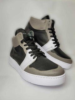 Modelo Roterdam negra, gris y blanco