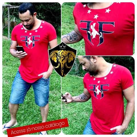 camiseta-longline-fitness-casual-vermelha-masculina